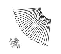 YANHAO Rayons VéLo Acier Inoxydable, Lot de 24 Rayons et écrous Solides durables for VTT vélo(255MM)