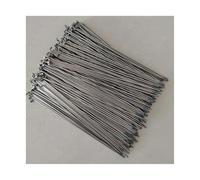 YANHAO Rayons VéLo Acier Inoxydable, Rayons de vélo 14G 14K diamètre 2,0 mm for Rayons 75-307 en Acier Inoxydable argenté Pièces Montagne Route(50 PCS)