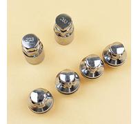 Voiture Chrome antivol Roue vis Boulon écrou de Blocage clé Adaptateur adapté for Toyota Corolla RAV4 Yaris Camry Prius Highlander Echo