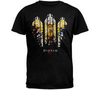 YANHOME Diablo III Stained Glass T Shirt Black S