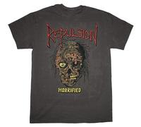 YANHOME Repulsion Horrified Death Metal Grindcore Carcass Terrorizer T-Shirt L