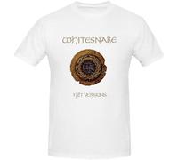 YANHOME Whitesnake 1987 Versions Custom T Shirts Design Round Neck White L