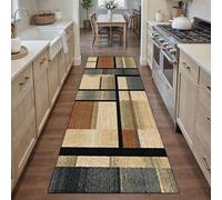 YANHONG Tapis Cuisine Devant Evier 145 x 180 cm Anti-Salissures Absorbe l'eau et l'huile Tapis de Cuisine Antidérapants Antidérapant Shaggy pour Salon, Le Hall, Buanderie, C