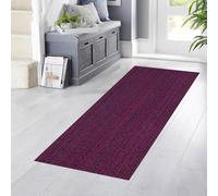 YANHONG Tapis de Cuisine 90 x 120 cm Lavable antiderapant Très Absorbant Tapis de Passage à Poil Court Doux avec Fond antidérapant pour Couloir Cuisine, Pourpre