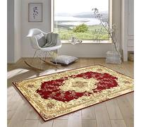 YANHONG Tapis de Passage Cuisine, 110 x 160 cm Envers en Caoutchouc antidérapant Tapis de Passage Anti-Poussière avec Fond antidérapant pour évier, Cuisine, Couloir, Rouge