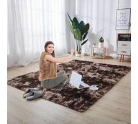 YANHONG Tapis de Salon 180 x 330 cm Antidérapant Super Doux Aspect Fourrure Tapis de Sol Moelleux Shaggy Antidérapant Décoration pour Décoration D'Intérieur de Fête, Brun