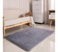 YANHONG Tapis de Salon Moderne 105 x 500 cm Lavable Douce Pile Fin Doux Résistant Tapis Chambre Enfant Salon Antidérapant, Décoration Intérieure pour Balcon Cuisine Salle à Manger, Gris