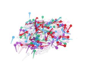 Yanhonin 200pcs Punaises Enfant, Punaise en Plastique De Sécurité Punaises, Fournitures D'écoles De Bureaux