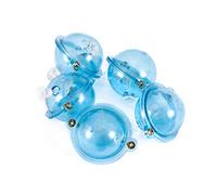 Yanhonin 5PCS Flotteur de pêche, Boules à Eau, flotteurs à Bulles Boules, Accessoires de pêche en mer (25-47mm) (Bleu, 25mm#)