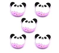 Yanhonin 5Pcs Jouet De Bébé Perles De Silicone, Anneau Dentition Hochet Montessori Bébé Teether Pendentif DIY Bracelet Bijoux Jouets Sensoriels Cadeau