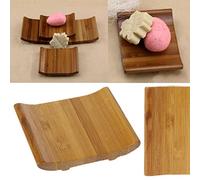 Yanhonin Porte-Savon Bois, Porte-Savon en Bambou Naturel Bois Fait à la Main Boîte à Savon, Salle de Bain Organiser Accessoires