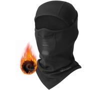 YANIKY Cagoule d'hiver pour homme et femme, masque facial respirant et chaud, coupe-vent en polaire thermique pour temps froid, Avec maille respirante, taille unique
