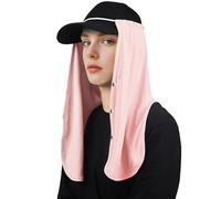 YANIKY Chapeau de soleil UV réglable, protection de la nuque, 2 en 1, protection solaire, respirant, protection UV, rabat comme accessoire pour casquette de baseball, idéal pour les activités de plein