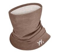 YANIKY Écharpe tubulaire pour homme et femme - Chauffe-nuque chaud et respirant - Foulard doux multifonction - Écharpe extensible, marron, taille unique