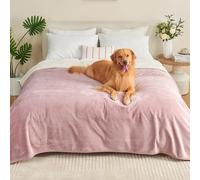 Yaning Couverture imperméable de 203,2 x 228,6 cm pour adultes, housse de lit imperméable réversible pour chiens, chats, animaux domestiques, couverture douce et étanche pour lit, canapé, canapé,