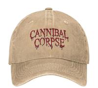 YANIUIE Unisexe Cannibal Corpse Casquette de Baseball Death Metal Crâne Unisexe Adolescents Pare-Soleil Camionneur Chapeau Été Ajusté Chasse Camping Casquettes de Baseball