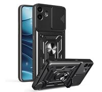 YANJIEER ESONG Coque Rigide pour Nothing CMF Phone 1 5G,Militaire Armure Dur Houss,Etui Renforcée Antichoc avec Protection Caméra,Rotation à 360 Anneau de Support Noir