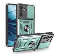 YANJIEER ESONG Coque Rigide pour Tecno Spark Go 2024/Spark 20/Spark 20C/POP8,Militaire Armure Dur Houss,Etui Renforcée Antichoc avec Protection Caméra,Rotation à 360 Anneau de Support Vert