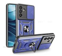YANJIEER ESONG Coque Rigide pour Vivo Y300 Pro 5G/Y300 Pro+ 5G/T4 5G,Militaire Armure Dur Houss,Etui Renforcée Antichoc avec Protection Caméra,Rotation à 360 Anneau de Support Bleu