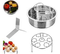 YANJINGHE Rack De Paniers à Vapeur, Panier Vapeur à Légumes, Ensemble Supports Vapeur, Support pour Cuiseur à Vapeur, Support pour Autocuiseur à Vapeur, pour Légumes, Desserts, Oeufs, Viandes