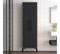 Yanka colonne de rangement bois et gris