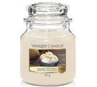 Yankee Candle Bougie 1630349E - Crème de Riz à la Noix - Pot moyen