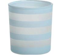 Yankee Candle al Stripe Votive Light Blue Holder (Porte-bougies bleu clair à rayures côtières)