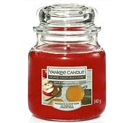 YANKEE CANDLE Bougie Jar Medium 340 g Apple Cinnamon Cider Durée de 40 à 60 heures