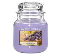 Yankee Candle bougie jarre parfumée | moyenne taille | Citron lavande | jusqu’à 75 heures de combustion