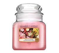 Yankee Candle bougie jarre parfumée | moyenne taille | Roses fraîchement coupées | jusqu’à 75 heures de combustion
