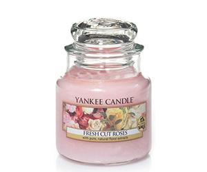 Yankee Candle bougie jarre parfumée | petite taille | Roses fraîchement coupées | jusqu’à 30 heures de combustion
