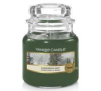 Yankee Candle bougie jarre parfumée, petite taille, Sapins dans la brume, collection Noël alpin, jusqu’à 30 heures de combustion