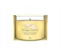 Yankee Candle Bougie parfumée | Bougie votive remplie de cupcake à la vanille | Mélange de cire de soja | 3 pièces