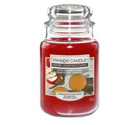 Yankee Candle Bougie parfumée classique en verre grand Cidre Pomme Cannelle 538 g