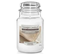 Yankee Candle Bougie parfumée classique en verre grand modèle White Linen & Lace 538 g