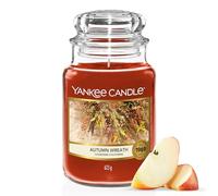 Yankee Candle bougie parfumée Couronne d'automne | Format jarre | Bougie longue durée jusqu’à 150 heures de combustion |Cadeaux parfaits pour les femmes