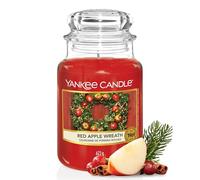Yankee Candle bougie parfumée Couronne de pommes rouges | Format jarre | Bougie longue durée jusqu’à 150 heures de combustion | Cadeau parfait pour femme
