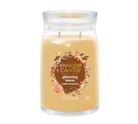 Yankee Candle Bougie parfumée dans un verre (grand) - Feuilles brillantes - Bougie signature « Collection automne 2025 » - Durée de combustion : jusqu'à 90 heures