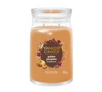 Yankee Candle Bougie parfumée dans un verre (grande) Golden Pumpkin - Bougie signature « Collection automne 2025 » - Durée de combustion : jusqu'à 90 heures