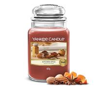 Yankee Candle Bougie parfumée | Grand pot Épices de Cuisine | Bougies à longue durée : jusqu'à 150 heures | Cadeaux parfaits pour femmes