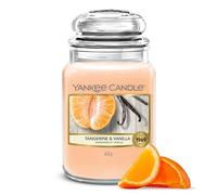 Yankee Candle Bougie parfumée | Grand pot Mandarine & Vanille | Bougies à longue durée de combustion : jusqu'à 150 heures | Cadeaux parfaits pour femmes