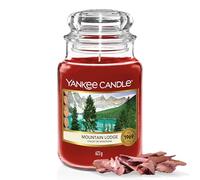 Yankee Candle Bougie parfumée | Grande bougie en pot Chalet de Montagne | Bougies à combustion longue : jusqu'à 150 heures | Cadeaux parfaits pour les femmes