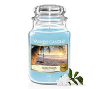 Yankee Candle Bougie parfumée | Grande bougie en pot Escapade à la Plage | Bougies à combustion longue : jusqu'à 150 heures | Cadeaux parfaits pour les femmes