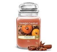 Yankee Candle Bougie parfumée | Grande jarre Citrouille Épicée | Bougies à longue durée : jusqu'à 150 heures | Cadeaux parfaits pour femmes