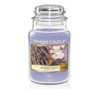 Yankee Candle bougie parfumée Lavande et vanille | Format jarre | Bougie longue durée jusqu’à 150 heures de combustion | Cadeaux parfaits pour les femmes