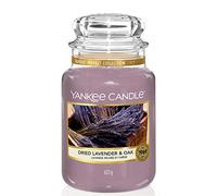 Yankee Candle bougie parfumée Lavande séchée et chêne | Format jarre | Bougie longue durée jusqu’à 150 heures de combustion |Cadeaux parfaits pour les femmes