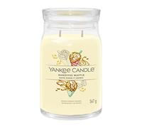 Yankee Candle Bougie parfumée Signature | Banofee - Grande bougie en pot gaufré avec double mèche | Bougie en cire de soja à combustion longue | Cadeau parfait pour femme