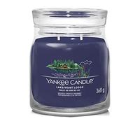 Yankee Candle Bougie parfumée Signature | Lakefront Lodge Bougie moyenne en pot avec double mèche | Bougie parfumée à longue combustion en cire de soja | Cadeau parfait pour femme