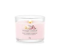 Yankee Candle Bougie Parfumée Votif Verre Rose Cerise Vanille Parfum Maison