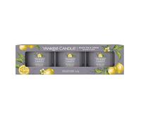 Yankee Candle Bougie votive Thé & Citron 3 x 37 g